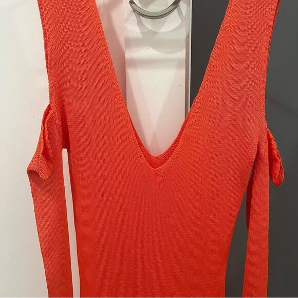 Baobab Maxi Dress Orange Knit Eloisa Long Sleeve size XS - Picture 8 of 12